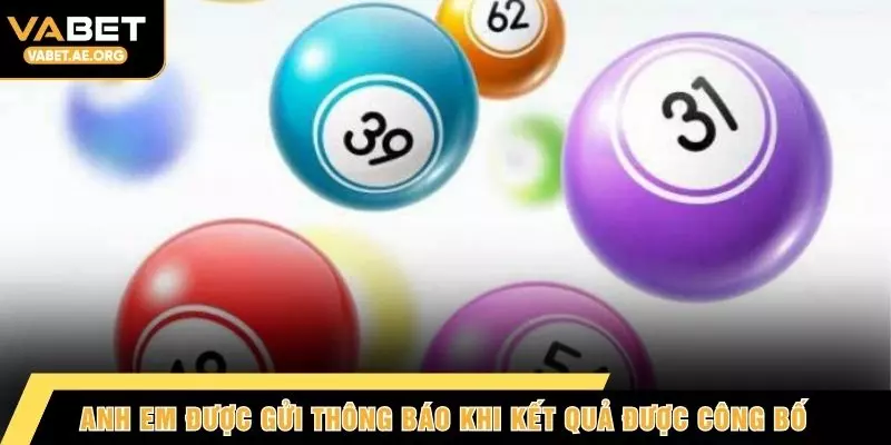 Anh em được gửi thông báo khi kết quả được công bố