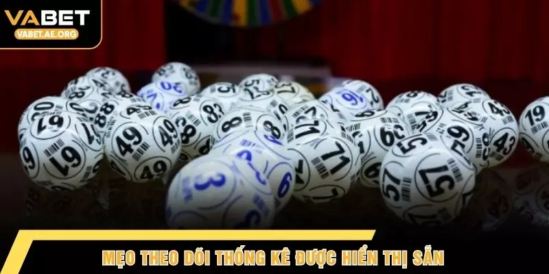 Mẹo theo dõi thống kê được hiển thị sẵn